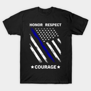 Thin Blue Line LEO LOW Design T-Shirt